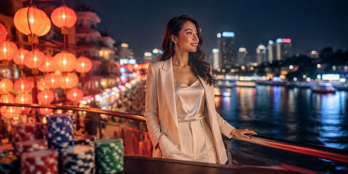 Không khí giải trí casino sôi động tại Hà Nội với đèn lồng rực rỡ về đêm