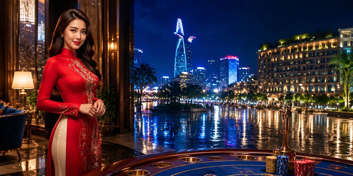 Không khí baccarat sôi động tại TP. Hồ Chí Minh với trang phục áo dài truyền thống